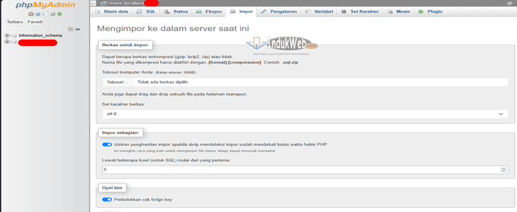 Cara Import dan Export Database phpMyAdmin di cPanel 1 Cara Import Database phpMyAdmin cPanel
